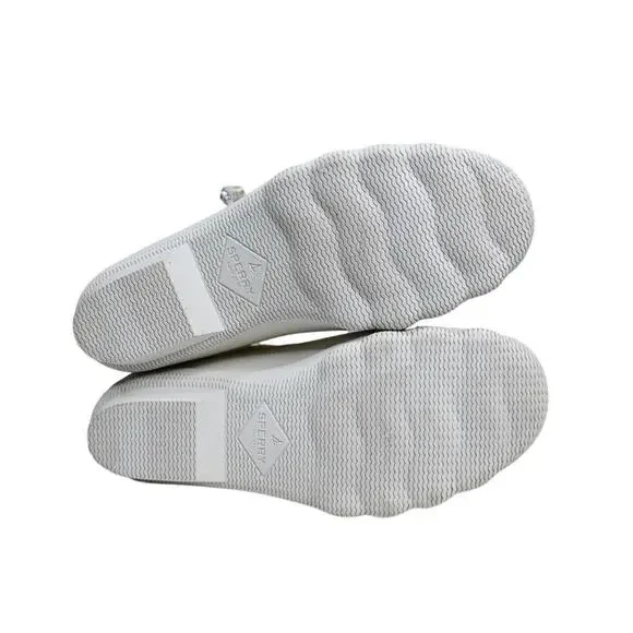 Sperry Womens 7 Medium Syren Gulf Duck Boot in Ivory NEW - Picture 10 of 11